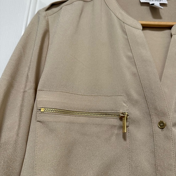 Calvin Klein Button Down Blouse - Picture 3 of 5